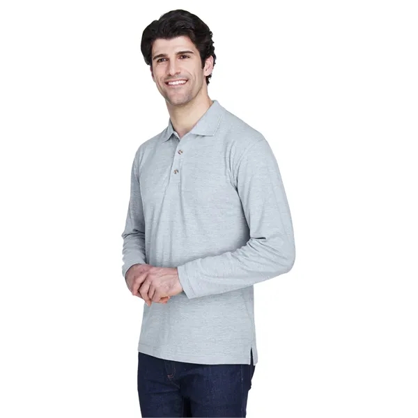 UltraClub Adult Long-Sleeve Classic Pique Polo - UltraClub Adult Long-Sleeve Classic Pique Polo - Image 31 of 42