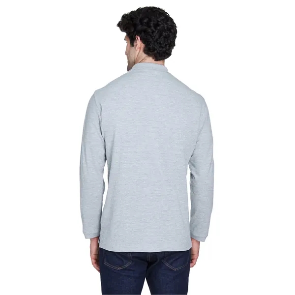 UltraClub Adult Long-Sleeve Classic Pique Polo - UltraClub Adult Long-Sleeve Classic Pique Polo - Image 20 of 42