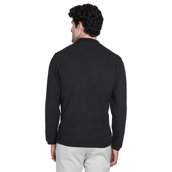 UltraClub Adult Long-Sleeve Classic Pique Polo - UltraClub Adult Long-Sleeve Classic Pique Polo - Image 22 of 42