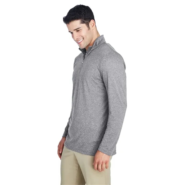 UltraClub Men's Cool & Dry Heathered Performance Quarter-Zip - UltraClub Men's Cool & Dry Heathered Performance Quarter-Zip - Image 39 of 52