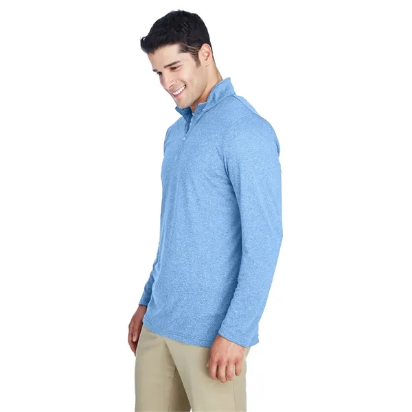 UltraClub Men's Cool & Dry Heathered Performance Quarter-Zip - UltraClub Men's Cool & Dry Heathered Performance Quarter-Zip - Image 42 of 52