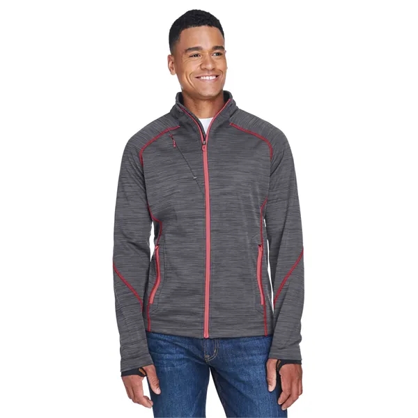 North End Men's Flux Melange Bonded Fleece Jacket - North End Men's Flux Melange Bonded Fleece Jacket - Image 20 of 39