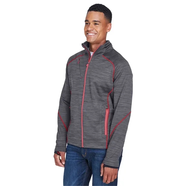 North End Men's Flux Melange Bonded Fleece Jacket - North End Men's Flux Melange Bonded Fleece Jacket - Image 22 of 39