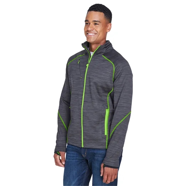 North End Men's Flux Melange Bonded Fleece Jacket - North End Men's Flux Melange Bonded Fleece Jacket - Image 26 of 39
