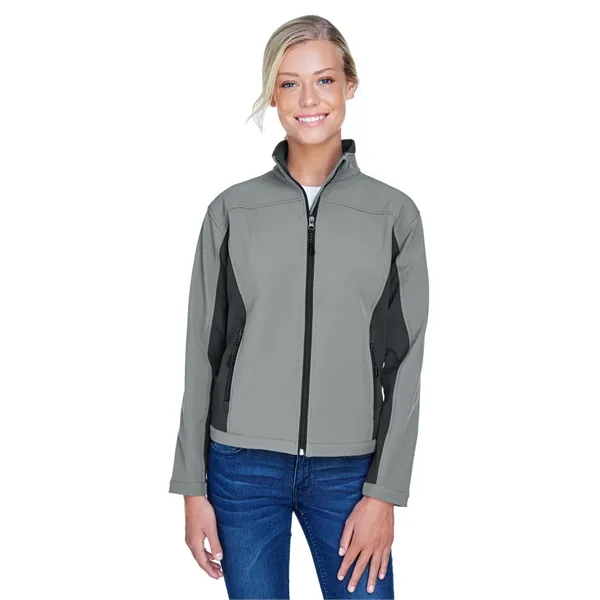 Devon & Jones Ladies' Soft Shell Colorblock Jacket - Devon & Jones Ladies' Soft Shell Colorblock Jacket - Image 12 of 31