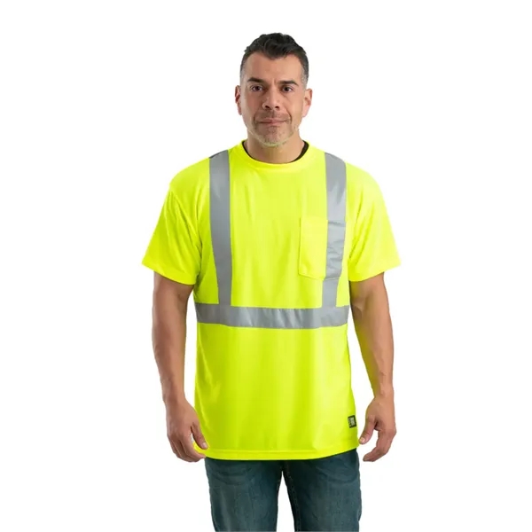 Berne Men's Tall Hi-Vis Class 2 Performance Short Sleeve ... - Berne Men's Tall Hi-Vis Class 2 Performance Short Sleeve ... - Image 2 of 2