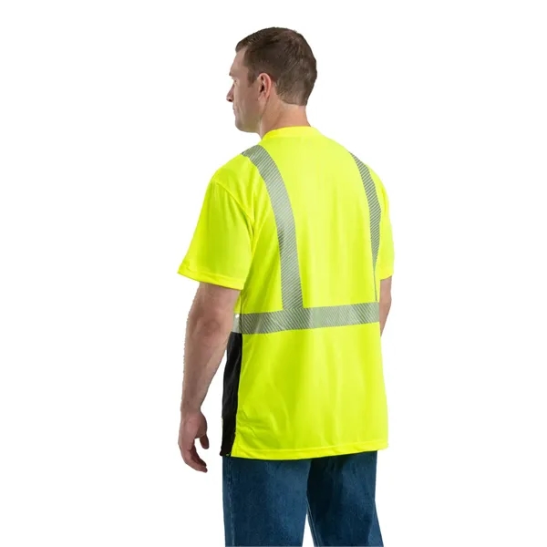 Berne Unisex Hi-Vis Class 2 Color Blocked Pocket T-Shirt - Berne Unisex Hi-Vis Class 2 Color Blocked Pocket T-Shirt - Image 6 of 6