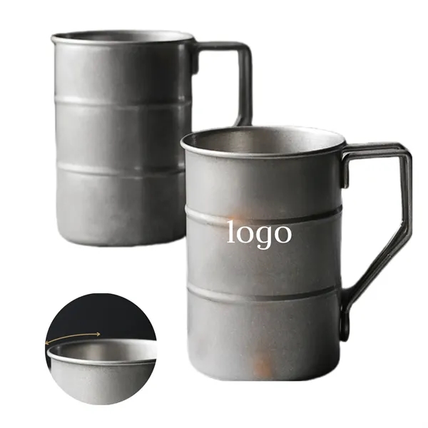 Outdoor Stainless Steel Mug Retro Large Capacity Creative - Outdoor Stainless Steel Mug Retro Large Capacity Creative - Image 6 of 15
