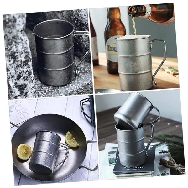 Outdoor Stainless Steel Mug Retro Large Capacity Creative - Outdoor Stainless Steel Mug Retro Large Capacity Creative - Image 12 of 15