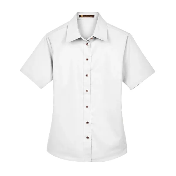 Harriton Ladies' Easy Blend™ Short-Sleeve Twill Shirt wit... - Harriton Ladies' Easy Blend™ Short-Sleeve Twill Shirt wit... - Image 21 of 47