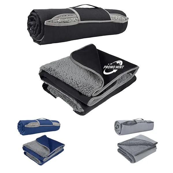 Custom Waterproof Outdoor Sherpa Blanket - Custom Waterproof Outdoor Sherpa Blanket - Image 0 of 4