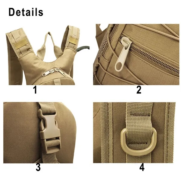 Tactical Hydration Pack Outdoor Hiking Cycling Hydro Bag - Tactical Hydration Pack Outdoor Hiking Cycling Hydro Bag - Image 4 of 4