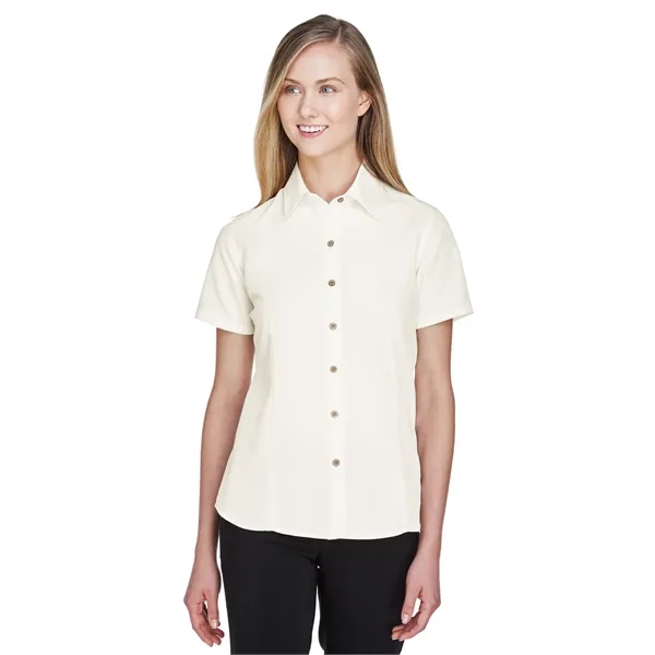 Harriton Ladies' Barbados Textured Camp Shirt - Harriton Ladies' Barbados Textured Camp Shirt - Image 41 of 79