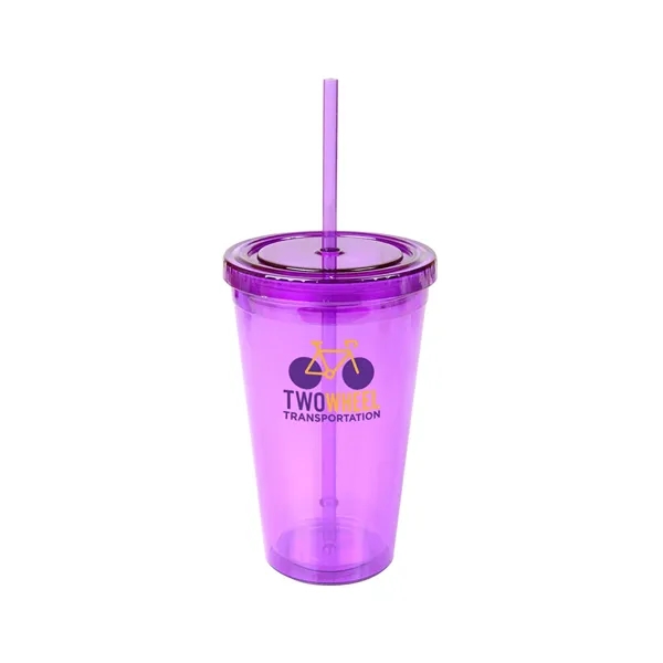 Prime Line 16oz Double Wall Cool Acrylic Tumbler - Prime Line 16oz Double Wall Cool Acrylic Tumbler - Image 0 of 6