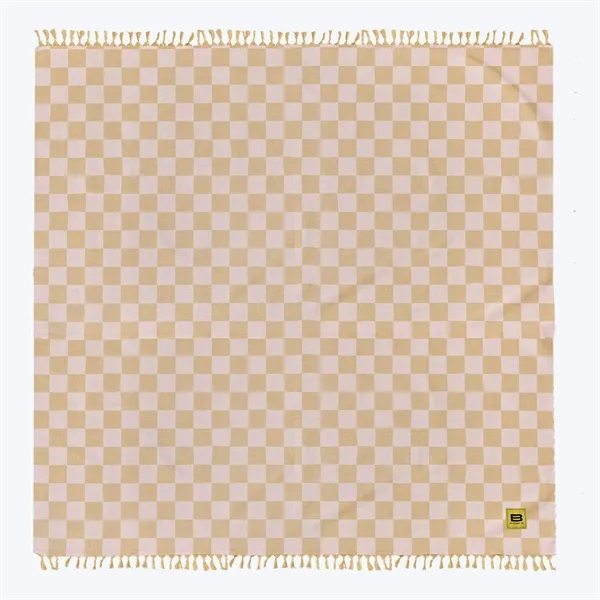 Big Beachy ™ Blanket  - Beige Checkered - Big Beachy ™ Blanket  - Beige Checkered - Image 1 of 1