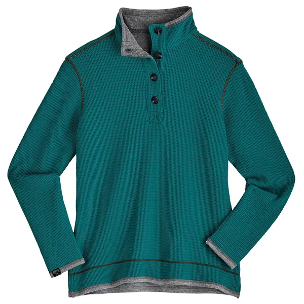 Storm Creek Women's Maverick Waffle Knit Button Up - Storm Creek Women's Maverick Waffle Knit Button Up - Image 11 of 16