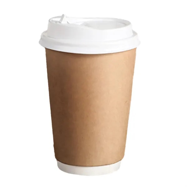 12/16/22oz Cowhide Disposable Coffee Paper Cup - 12/16/22oz Cowhide Disposable Coffee Paper Cup - Image 1 of 2