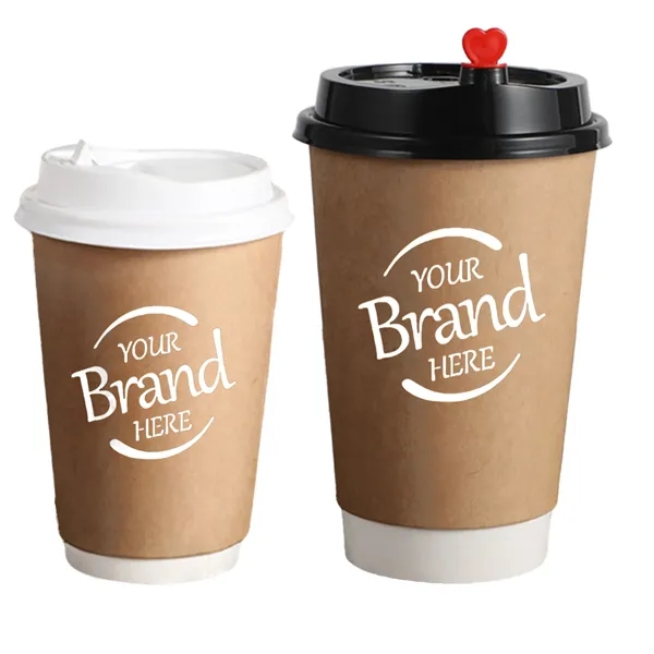 12/16/22oz Cowhide Disposable Coffee Paper Cup - 12/16/22oz Cowhide Disposable Coffee Paper Cup - Image 0 of 2