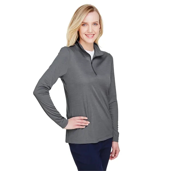 Team 365 Ladies' Zone Sonic Heather Performance Quarter-Zip - Team 365 Ladies' Zone Sonic Heather Performance Quarter-Zip - Image 36 of 62