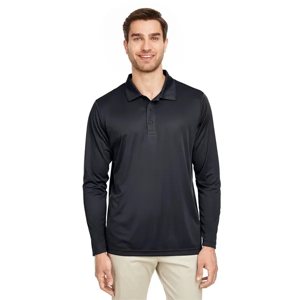 Team 365 Men's Zone Performance Long Sleeve Polo - Team 365 Men's Zone Performance Long Sleeve Polo - Image 7 of 46