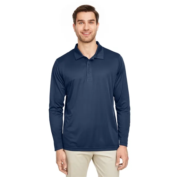 Team 365 Men's Zone Performance Long Sleeve Polo - Team 365 Men's Zone Performance Long Sleeve Polo - Image 23 of 46