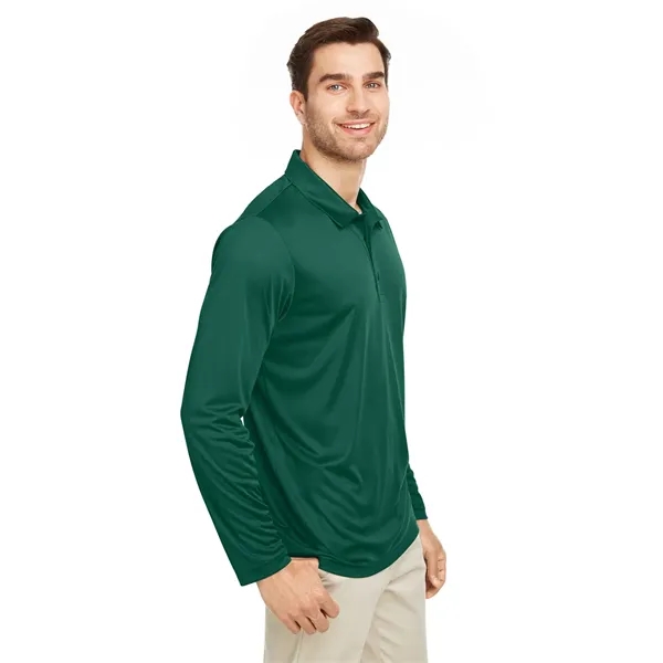 Team 365 Men's Zone Performance Long Sleeve Polo - Team 365 Men's Zone Performance Long Sleeve Polo - Image 29 of 46