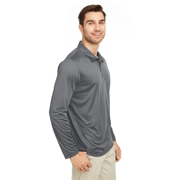 Team 365 Men's Zone Performance Long Sleeve Polo - Team 365 Men's Zone Performance Long Sleeve Polo - Image 34 of 46