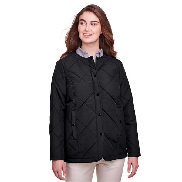 UltraClub Ladies' Dawson Quilted Hacking Jacket - UltraClub Ladies' Dawson Quilted Hacking Jacket - Image 6 of 17