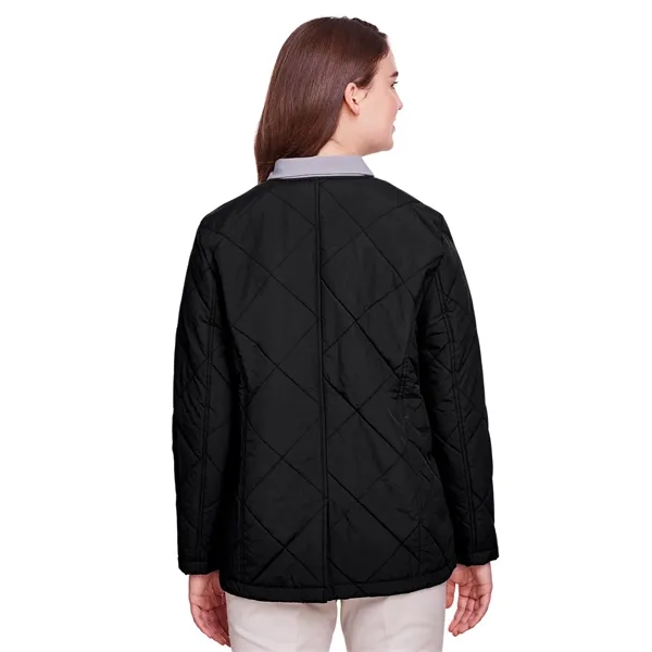 UltraClub Ladies' Dawson Quilted Hacking Jacket - UltraClub Ladies' Dawson Quilted Hacking Jacket - Image 8 of 17