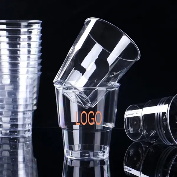 8 oz Rigid Plastic Disposable Cups - 8 oz Rigid Plastic Disposable Cups - Image 0 of 3