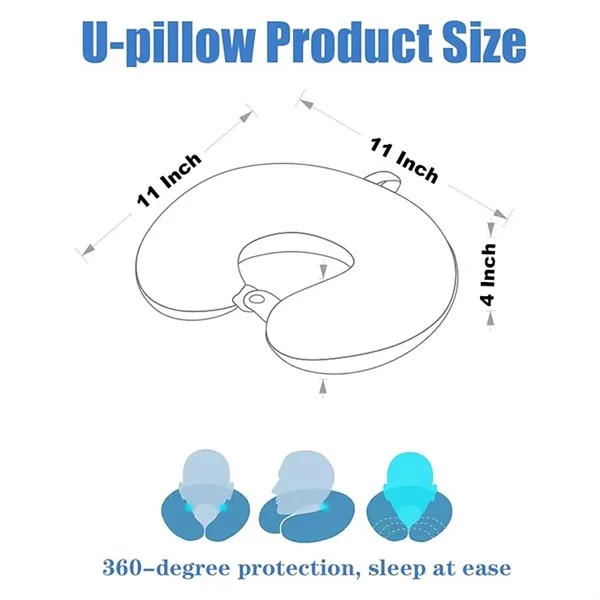 Custom Soft Microfiber Travel Plane Car Neck Pillow - Custom Soft Microfiber Travel Plane Car Neck Pillow - Image 1 of 3