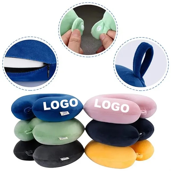 Custom Soft Microfiber Travel Plane Car Neck Pillow - Custom Soft Microfiber Travel Plane Car Neck Pillow - Image 2 of 3