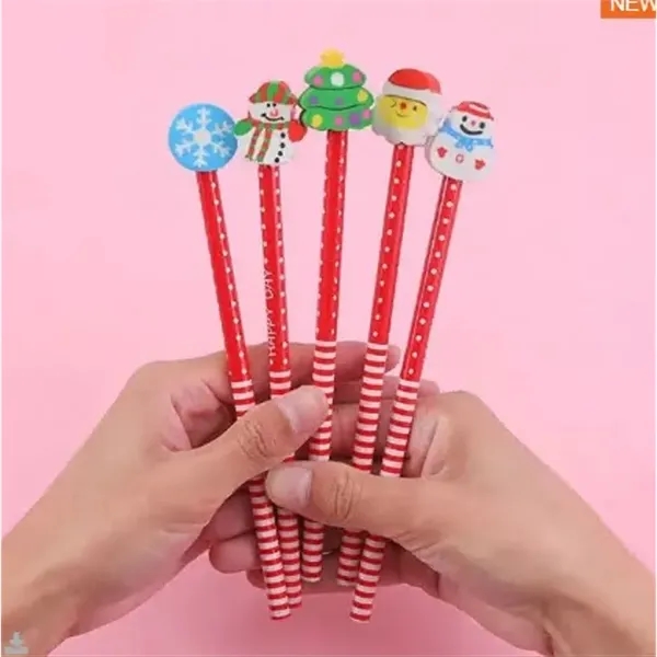 Custom Promotional gift pencil with cartoon eraser - Custom Promotional gift pencil with cartoon eraser - Image 3 of 3