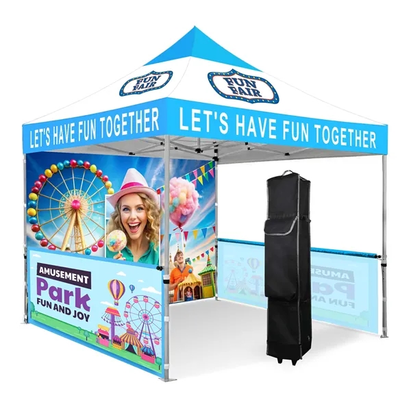 10' X 10' Full Color Canopy Tent Kit - 10' X 10' Full Color Canopy Tent Kit - Image 0 of 1