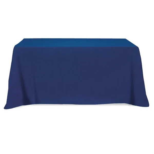 Flat Poly/Cotton 3-sided Table Cover - fits 6' standard t... - Flat Poly/Cotton 3-sided Table Cover - fits 6' standard t... - Image 2 of 4