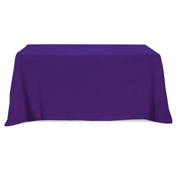 Flat Poly/Cotton 3-sided Table Cover - fits 6' standard t... - Flat Poly/Cotton 3-sided Table Cover - fits 6' standard t... - Image 3 of 4