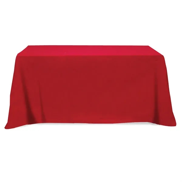 Flat Poly/Cotton 3-sided Table Cover - fits 6' standard t... - Flat Poly/Cotton 3-sided Table Cover - fits 6' standard t... - Image 4 of 4
