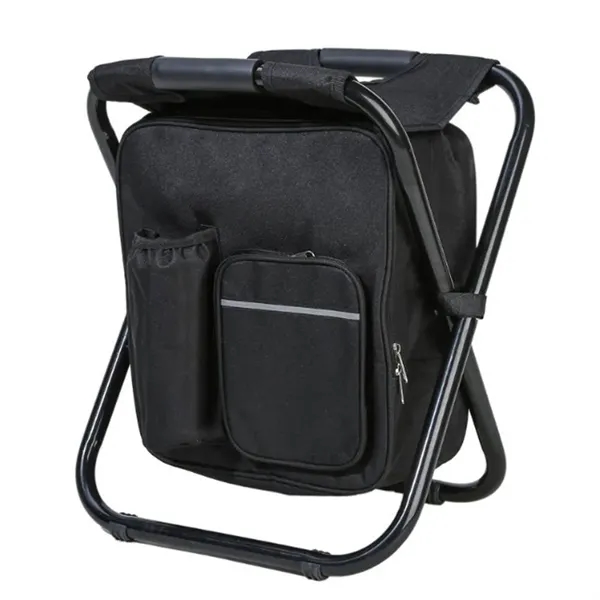 Folding Camping Chair Stool With Cooler Bag - Folding Camping Chair Stool With Cooler Bag - Image 4 of 4