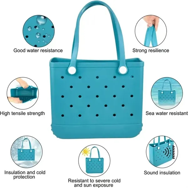 Medium Rubber Beach Bag - Medium Rubber Beach Bag - Image 1 of 2