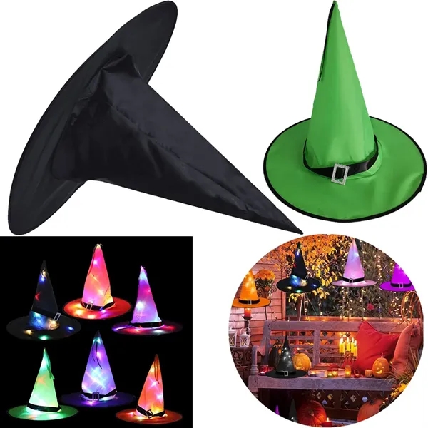 Black Halloween Wizard  Witch Hat - Black Halloween Wizard  Witch Hat - Image 4 of 9