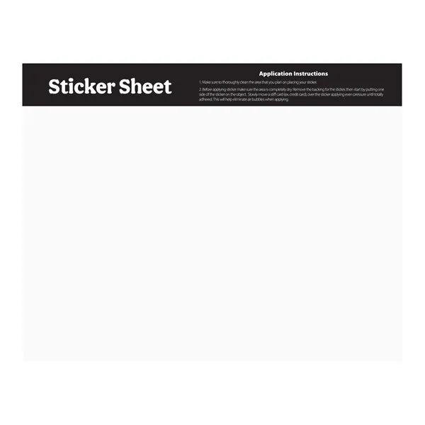 Ultra Removable Sticker Sheet 5.5" x 7" Custom Shapes - Ultra Removable Sticker Sheet 5.5" x 7" Custom Shapes - Image 2 of 2