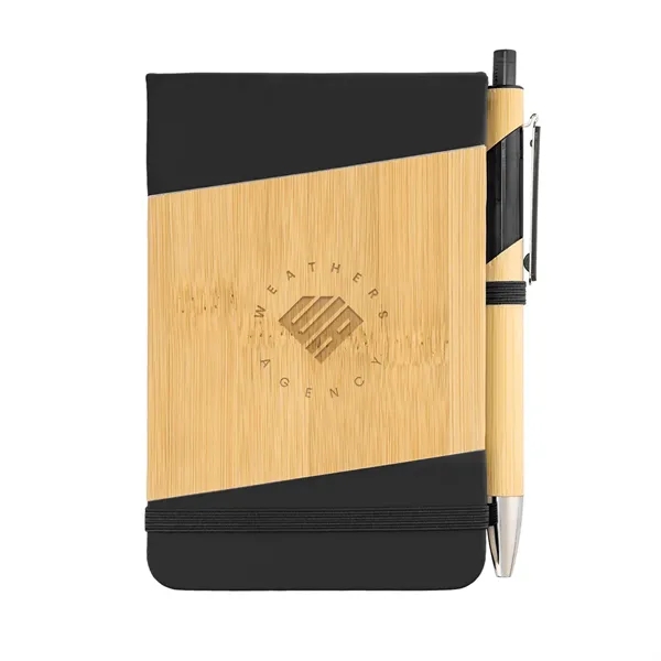 Bamboo Look Jotter & Pen - Bamboo Look Jotter & Pen - Image 6 of 10