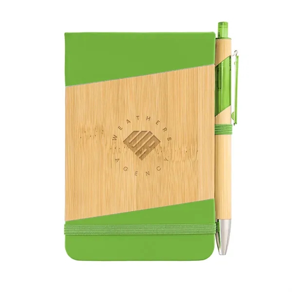 Bamboo Look Jotter & Pen - Bamboo Look Jotter & Pen - Image 7 of 10