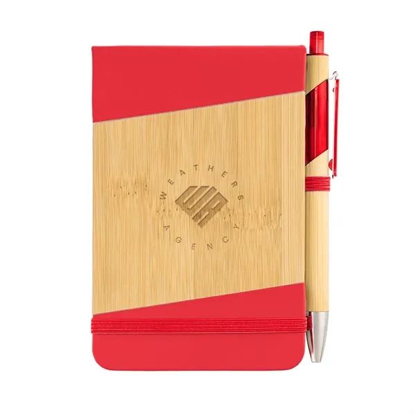 Bamboo Look Jotter & Pen - Bamboo Look Jotter & Pen - Image 8 of 10