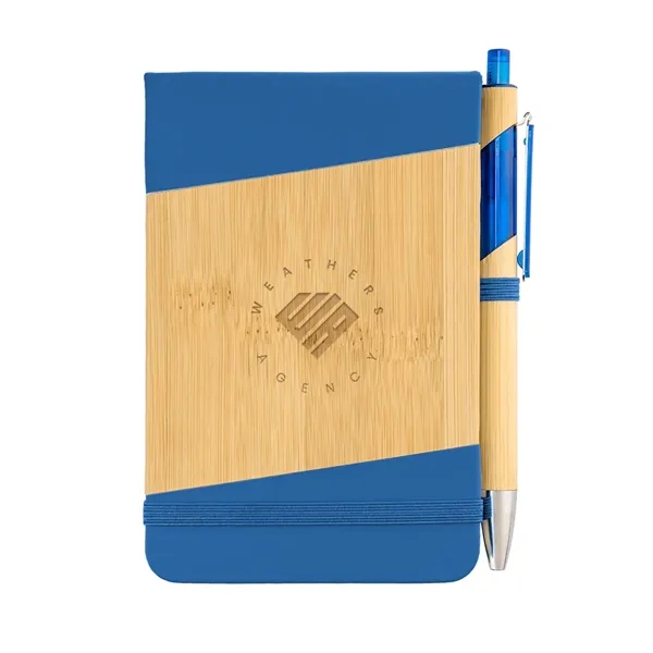 Bamboo Look Jotter & Pen - Bamboo Look Jotter & Pen - Image 9 of 10