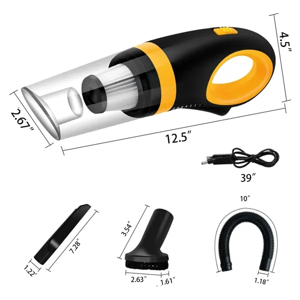 Portable High Power Handheld Wireless Car Vacuum Cleaner - Portable High Power Handheld Wireless Car Vacuum Cleaner - Image 1 of 10