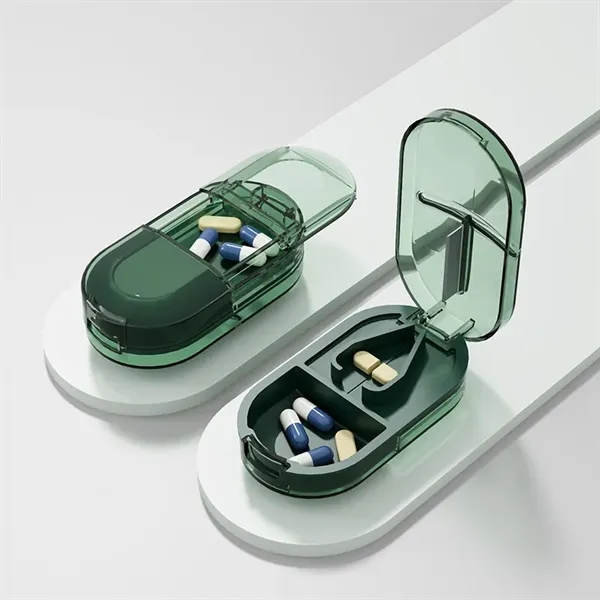 Mini Portable Pill Cutter and Storage Box - Mini Portable Pill Cutter and Storage Box - Image 1 of 4