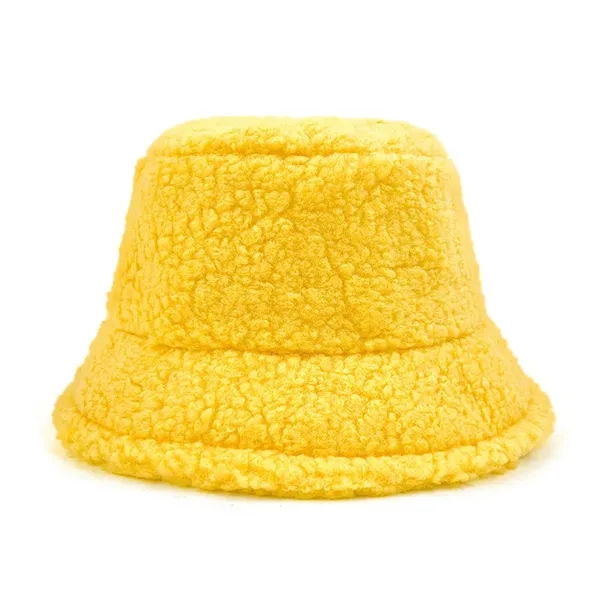 Lamb Wool Furry Bucket Hat - Lamb Wool Furry Bucket Hat - Image 2 of 4