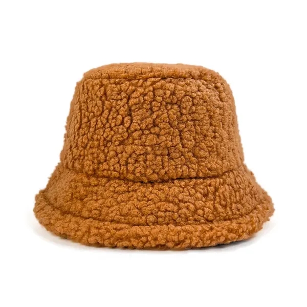 Lamb Wool Furry Bucket Hat - Lamb Wool Furry Bucket Hat - Image 4 of 4