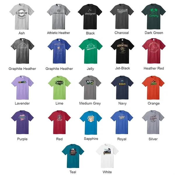 Core Cotton Tee 5.4 oz - Core Cotton Tee 5.4 oz - Image 6 of 23